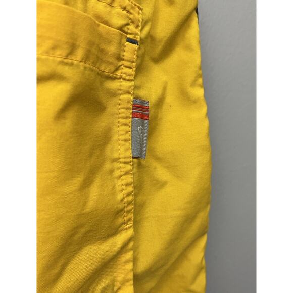 Nike Swim Trunks Board Shorts Mens Size Medium Bright Yellow Blue stripe‎ - Picture 7 of 7